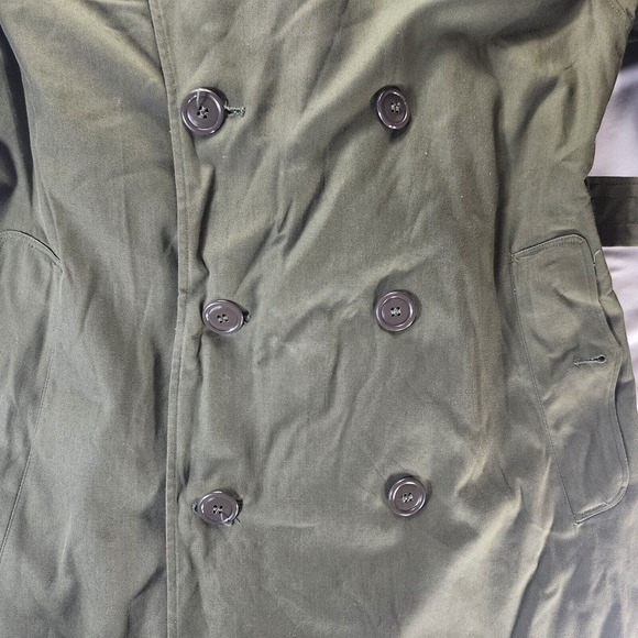 US Army Vietnam Long Overcoat Green Wool Liner Small 8405-261-6502 3rd Infantry - Picture 14 of 16